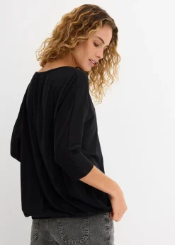 T-shirt oversize en viscose mélangée