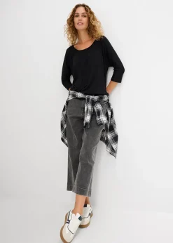 T-shirt oversize en viscose mélangée