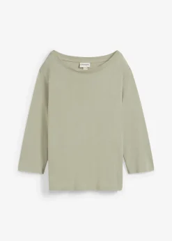 T-shirt épaule dénudée en modal mélangé