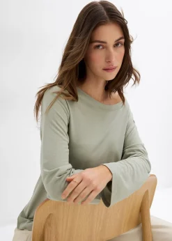 T-shirt épaule dénudée en modal mélangé