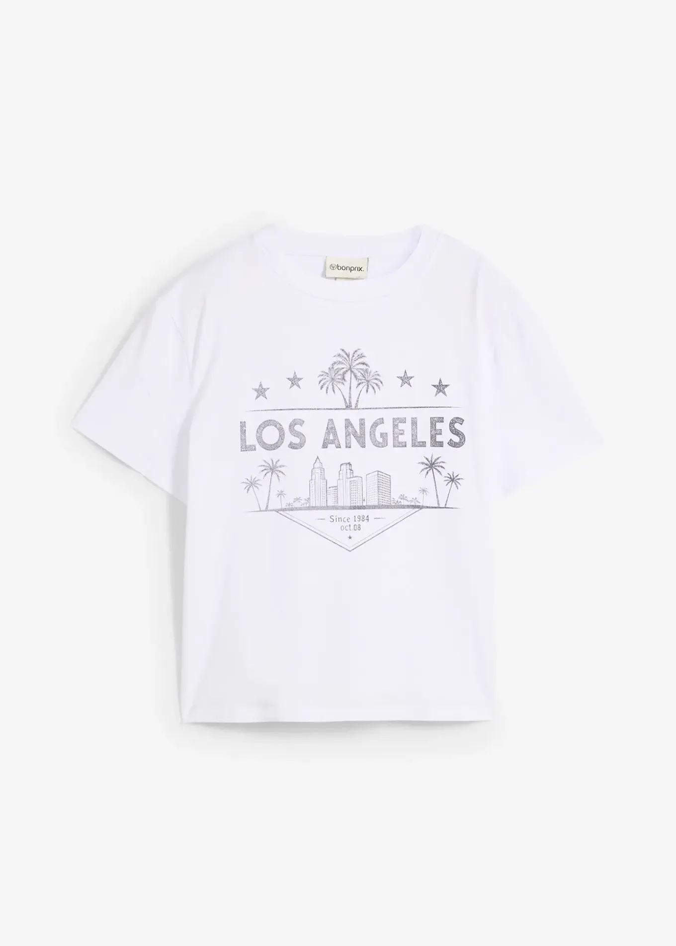 T-shirt raccourci en jersey