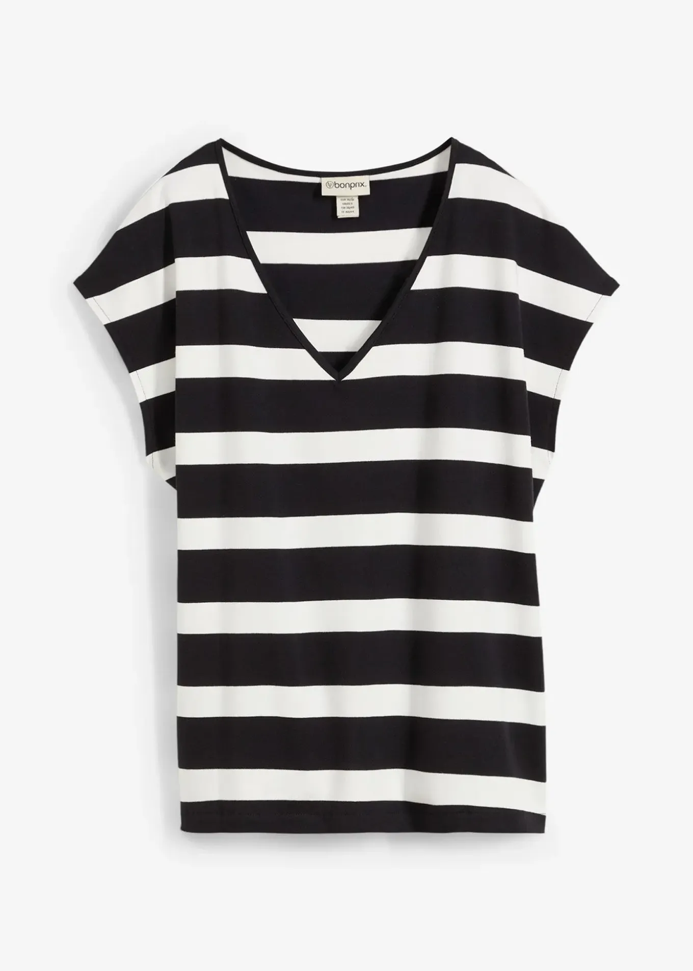 T-shirt rayé en maille