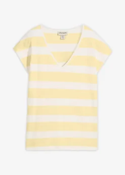 T-shirt rayé en maille