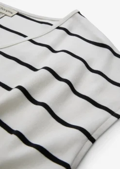 T-shirt rayé en maille