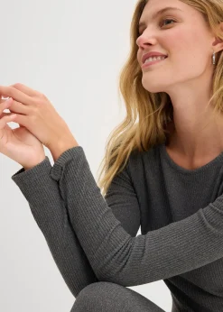 T-shirt thermique côtelé