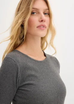 T-shirt thermique côtelé