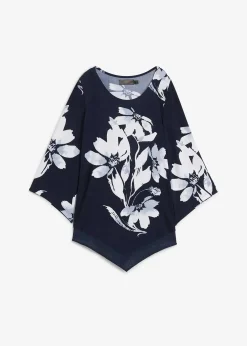 T-shirt tunique à motif floral