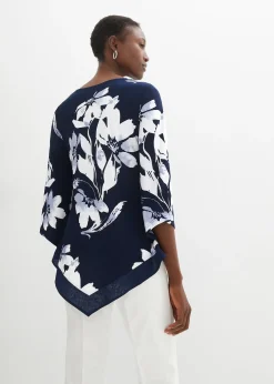 T-shirt tunique à motif floral