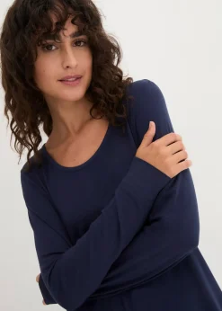 T-shirt viscose long, manches longues