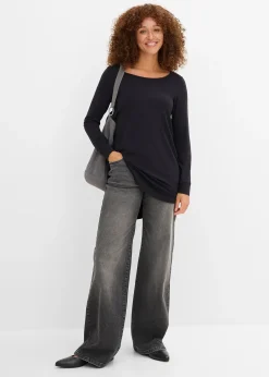 T-shirt viscose long, manches longues