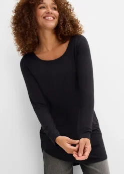 T-shirt viscose long, manches longues