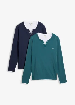 T-shirts manches longues, style 2en1