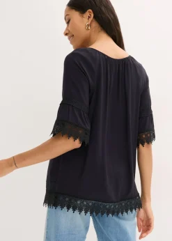 Tunique à dentelle en viscose douce