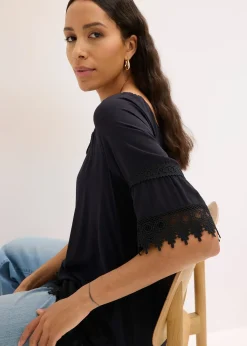 Tunique à dentelle en viscose douce