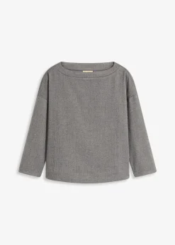 Tunique à imprimé chevrons en tissu épais