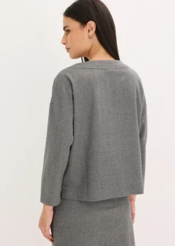 Tunique à imprimé chevrons en tissu épais