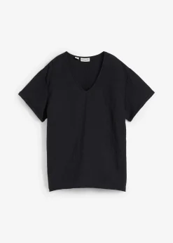 Tunique à manches courtes en gaze de coton