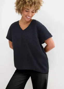 Tunique à manches courtes en gaze de coton