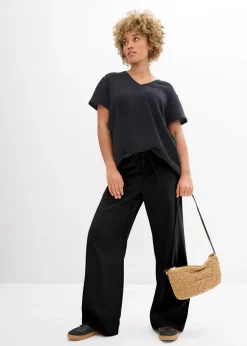 Tunique à manches courtes en gaze de coton