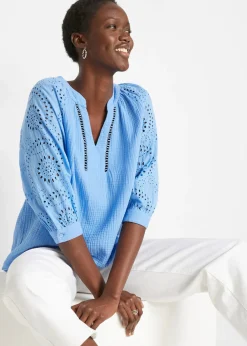 Tunique aérienne en gaze de coton