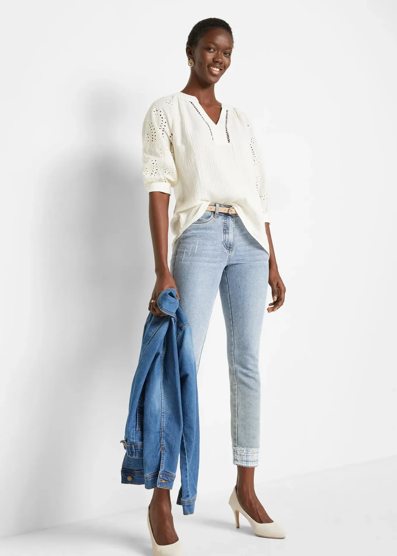 Tunique aérienne en gaze de coton