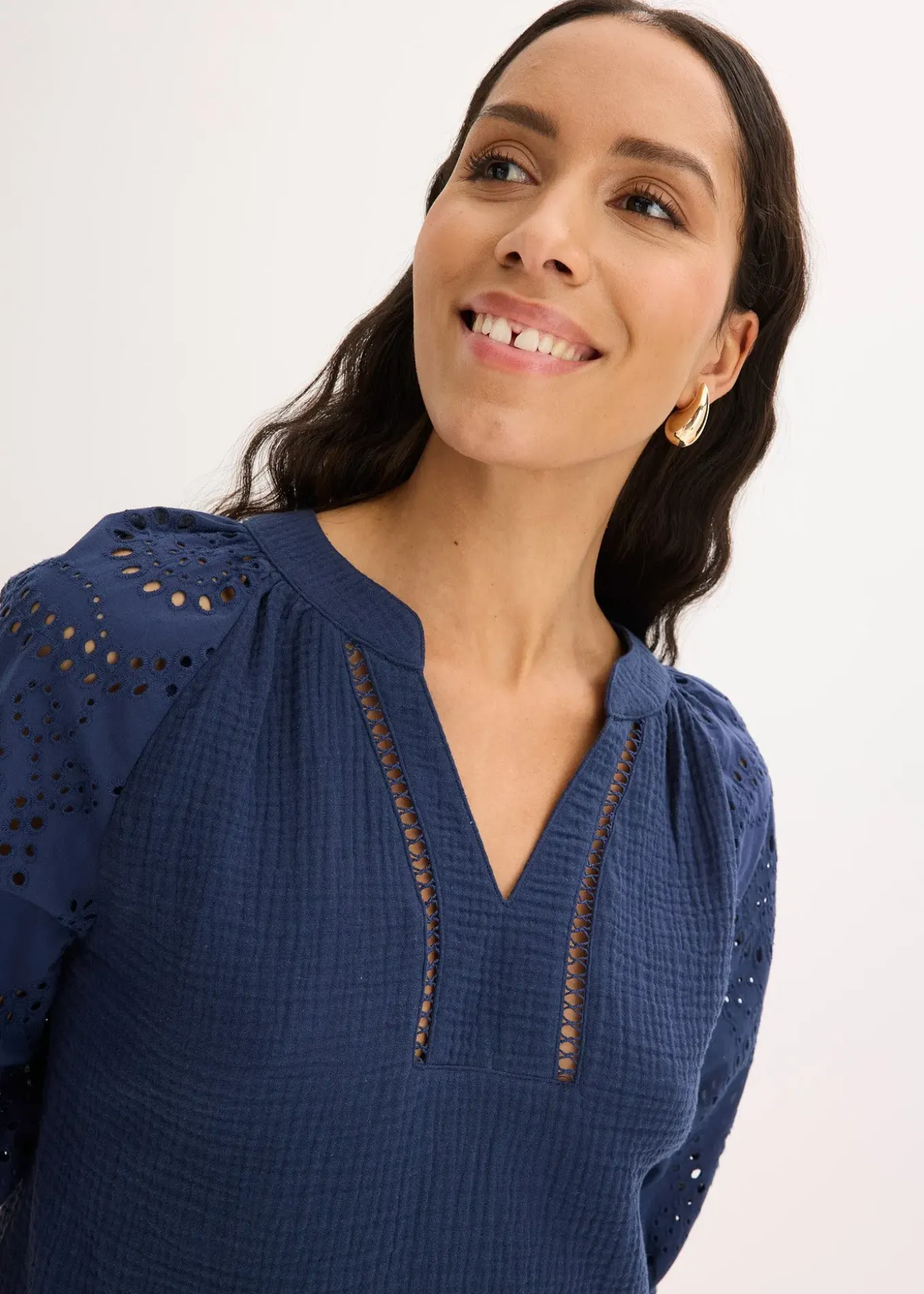 Tunique aérienne en gaze de coton