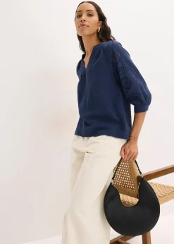 Tunique aérienne en gaze de coton