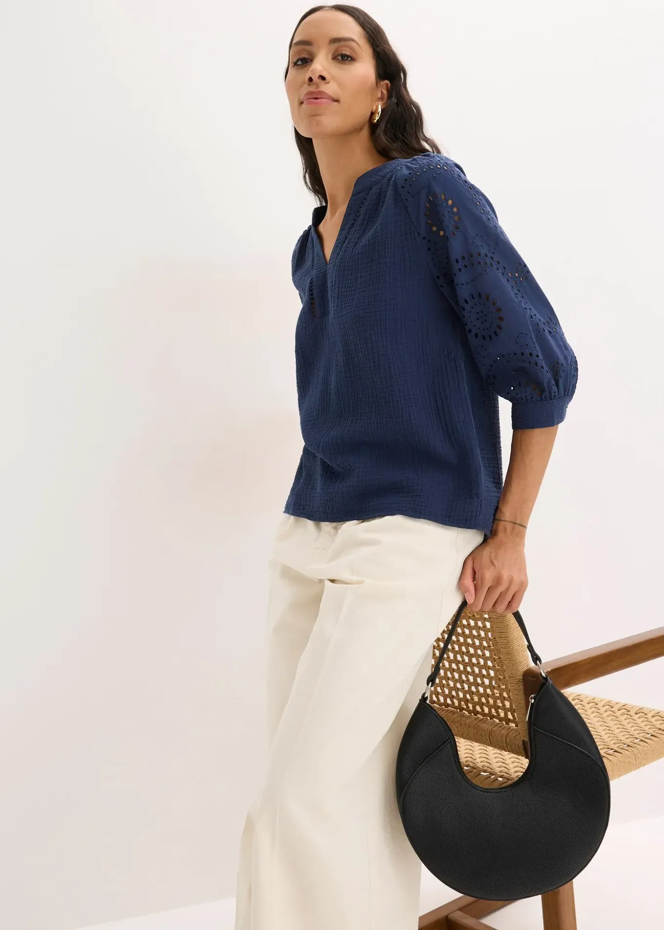 Tunique aérienne en gaze de coton