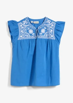 Tunique brodée avec de la soie