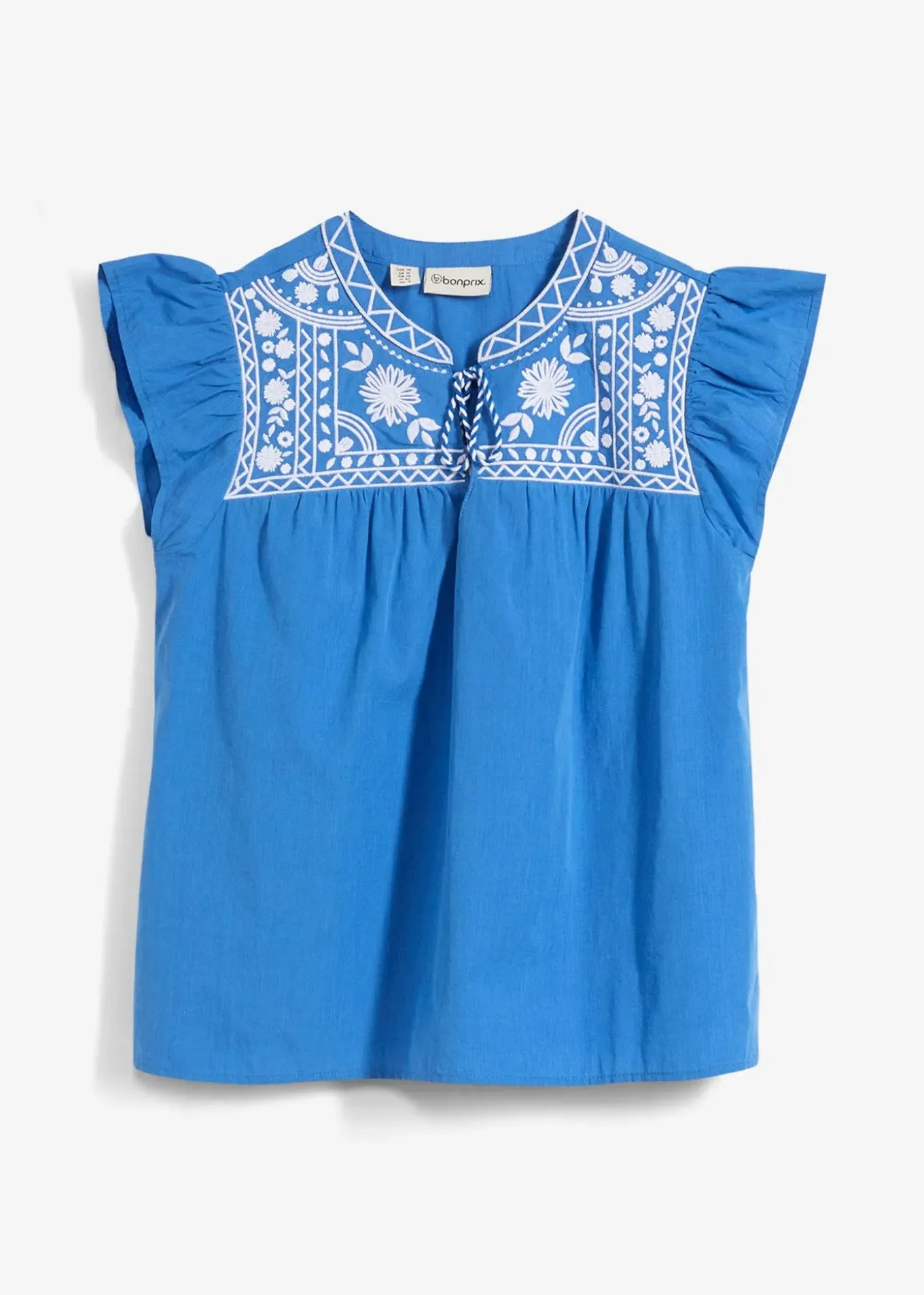 Tunique brodée avec de la soie