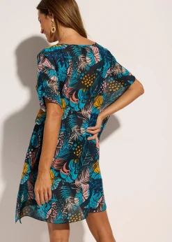 Tunique de plage en crêpe