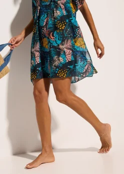 Tunique de plage en crêpe