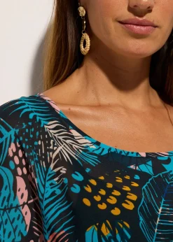 Tunique de plage en crêpe