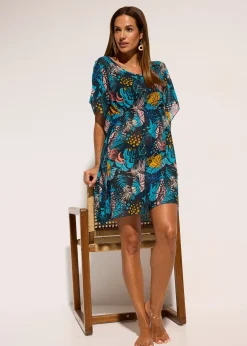 Tunique de plage en crêpe