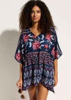 Tunique de plage en crêpe léger