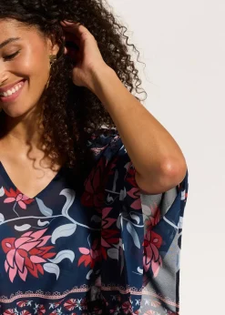 Tunique de plage en crêpe léger