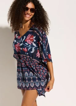 Tunique de plage en crêpe léger