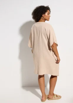 Tunique de plage en gaze de coton