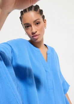 Tunique de plage en gaze de coton