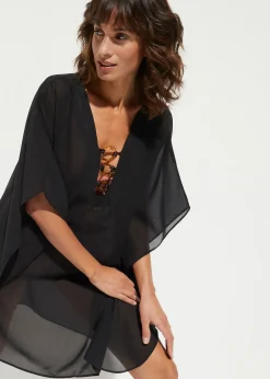 Tunique de plage en mousseline légère