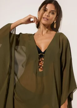 Tunique de plage en mousseline légère