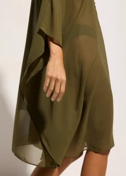 Tunique de plage en mousseline légère