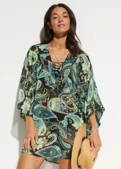 Tunique de plage en mousseline légère