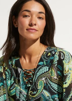 Tunique de plage en mousseline légère