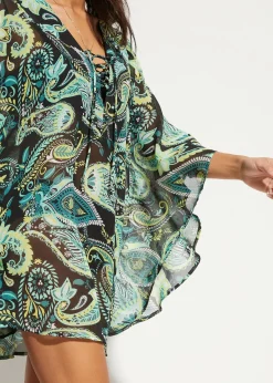 Tunique de plage en mousseline légère