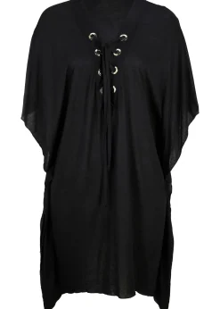 Tunique de plage en viscose transparente