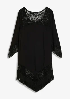 Tunique de plage longue à dentelle