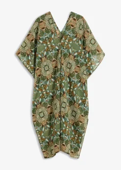 Tunique de plage oversize en crêpe léger