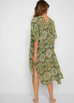 Tunique de plage oversize en crêpe léger