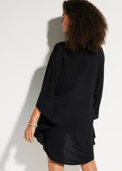 Tunique de plage transparente en viscose